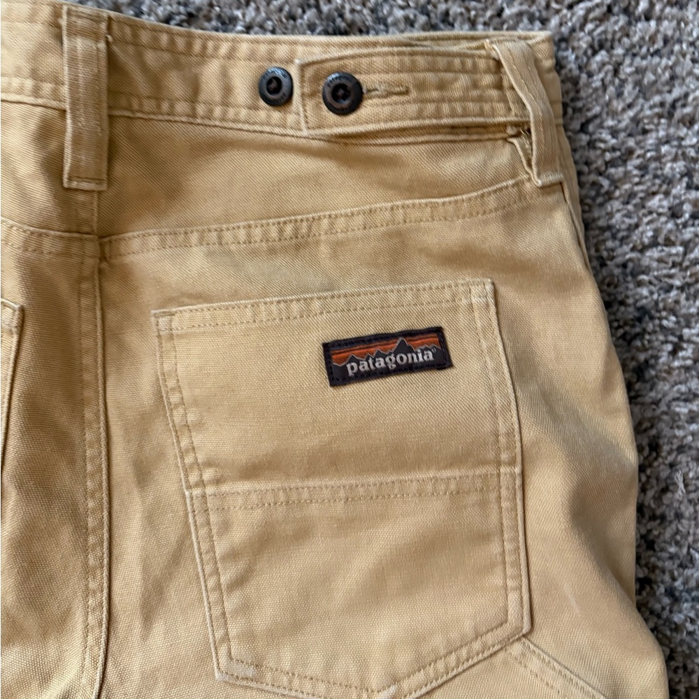 Patagonia Beige/Tan Women's Canvas Trousers with Patch Logo